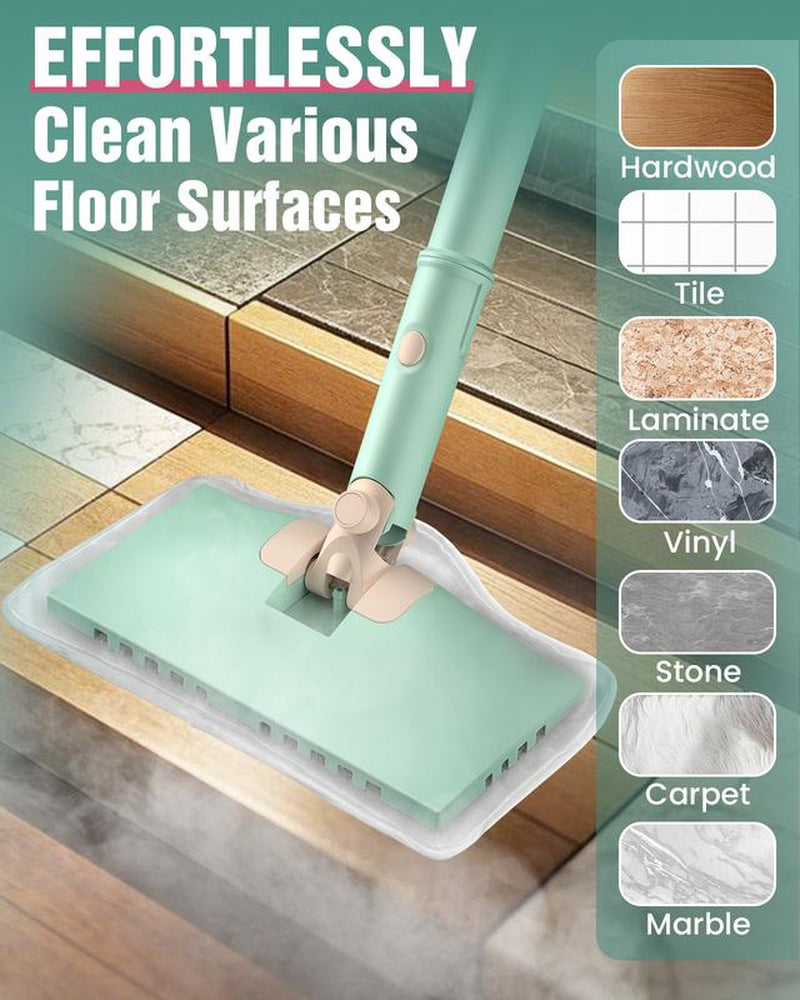 Lightweight Detachable Steam Mop Cleaner - 2 Modes 3 Temp Levels, Heavy Duty Powerful Handheld Steam Cleaner for Cleaning Tool/Hardwood//Tile Grout