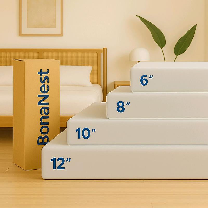 Lunara Gel Memory Foam Mattress, Twin/Full/Queen/King Size, Certipur-Us Certified, Medium Firm, Cooler Sleep, Soft, Washable, Enhances Circulation Breathability Comfortable Coolness Optimal Relief