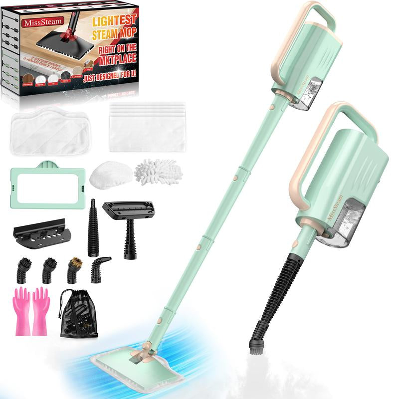 Lightweight Detachable Steam Mop Cleaner - 2 Modes 3 Temp Levels, Heavy Duty Powerful Handheld Steam Cleaner for Cleaning Tool/Hardwood//Tile Grout