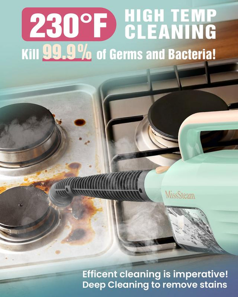 Lightweight Detachable Steam Mop Cleaner - 2 Modes 3 Temp Levels, Heavy Duty Powerful Handheld Steam Cleaner for Cleaning Tool/Hardwood//Tile Grout